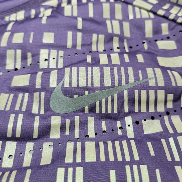 Nike Aeroloft 800 Mens Running Vest Purple Reflective Down Fill L athletic - Picture 5 of 9